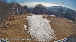 Vrchol Bouřňák, pohled na jih