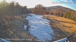 Vrchol Bouřňák, pohled na jih