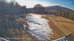 Vrchol Bouřňák, pohled na jih