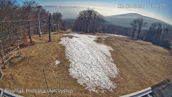 Vrchol Bouřňák, pohled na jih