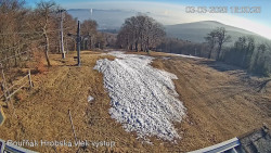 Vrchol Bouřňák, pohled na jih