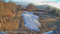 Vrchol Bouřňák, pohled na jih