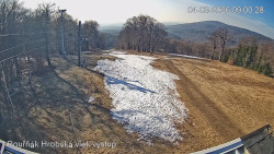 Vrchol Bouřňák, pohled na jih