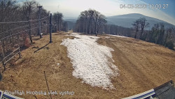 Vrchol Bouřňák, pohled na jih