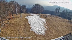 Vrchol Bouřňák, pohled na jih