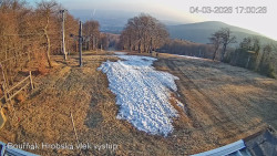 Vrchol Bouřňák, pohled na jih