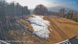 Vrchol Bouřňák, pohled na jih