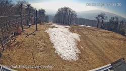 Vrchol Bouřňák, pohled na jih