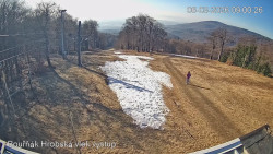 Vrchol Bouřňák, pohled na jih