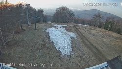 Vrchol Bouřňák, pohled na jih