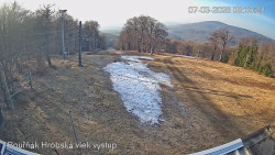 Vrchol Bouřňák, pohled na jih