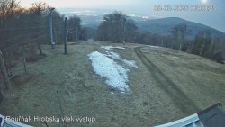 Vrchol Bouřňák, pohled na jih