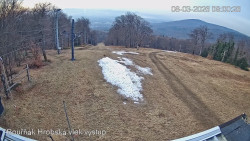 Vrchol Bouřňák, pohled na jih