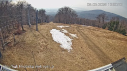 Vrchol Bouřňák, pohled na jih