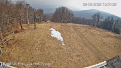 Vrchol Bouřňák, pohled na jih