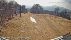 Vrchol Bouřňák, pohled na jih