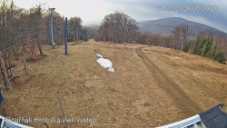 Vrchol Bouřňák, pohled na jih