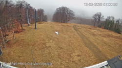 Vrchol Bouřňák, pohled na jih