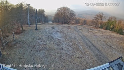 Vrchol Bouřňák, pohled na jih