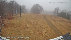 Vrchol Bouřňák, pohled na jih