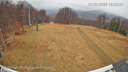 Vrchol Bouřňák, pohled na jih