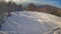 Vrchol Bouřňák, pohled na jih