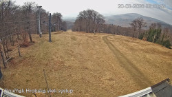 Vrchol Bouřňák, pohled na jih