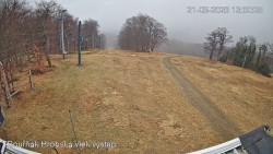 Vrchol Bouřňák, pohled na jih