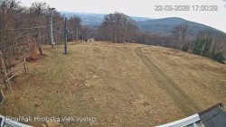 Vrchol Bouřňák, pohled na jih