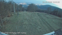 Vrchol Bouřňák, pohled na jih