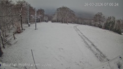 Vrchol Bouřňák, pohled na jih