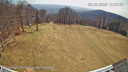 Vrchol Bouřňák, pohled na jih