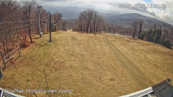 Vrchol Bouřňák, pohled na jih