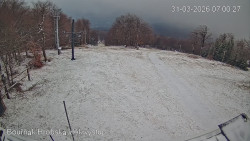 Vrchol Bouřňák, pohled na jih