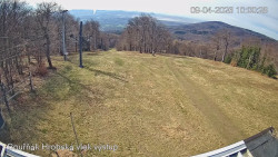 Vrchol Bouřňák, pohled na jih