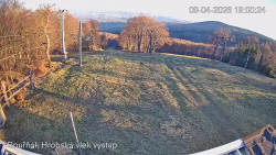 Vrchol Bouřňák, pohled na jih