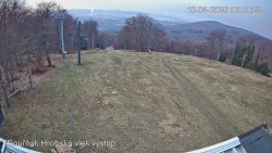 Vrchol Bouřňák, pohled na jih