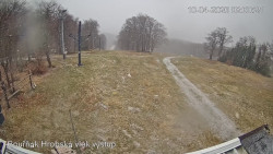 Vrchol Bouřňák, pohled na jih