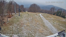 Vrchol Bouřňák, pohled na jih