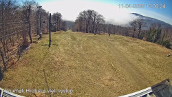 Vrchol Bouřňák, pohled na jih