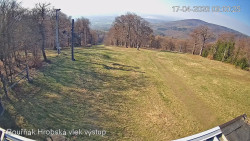 Vrchol Bouřňák, pohled na jih