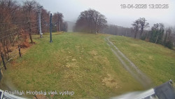 Vrchol Bouřňák, pohled na jih