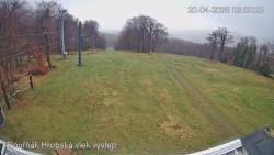 Vrchol Bouřňák, pohled na jih