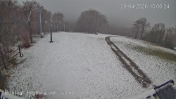 Vrchol Bouřňák, pohled na jih