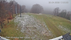 Vrchol Bouřňák, pohled na jih