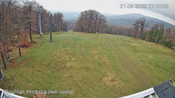 Vrchol Bouřňák, pohled na jih