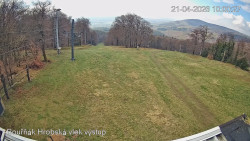 Vrchol Bouřňák, pohled na jih