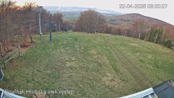 Vrchol Bouřňák, pohled na jih