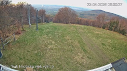 Vrchol Bouřňák, pohled na jih