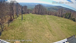 Vrchol Bouřňák, pohled na jih